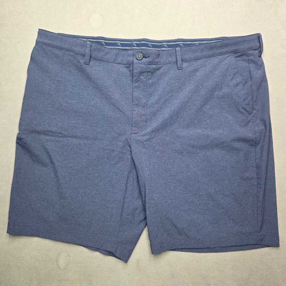 Tommy Bahama Shorts Mens 46RG Chip Shot IslandZone Blue Heather Golf BT889700